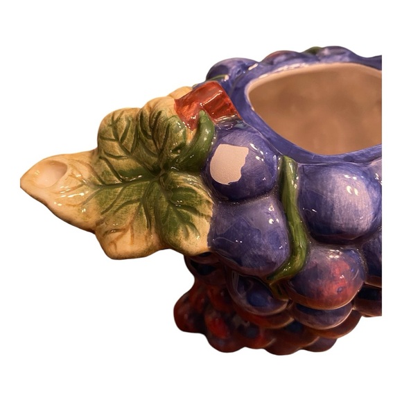 Sakura Sonoma China Purple grape vine two cup hand painted teapot 6" collectors - Picture 9 of 11